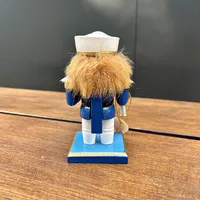 16cm Blue & White Captain Nutcracker (Small Chip) image