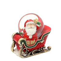 7cm Santa In Sleigh Snow Globe- Assorted Designs image