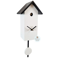 White Bird House Battery Modern Cuckoo Clock 29cm By ENGSTLER image