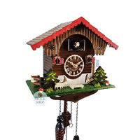 Australian Flag Battery Chalet Cuckoo Clock 26cm By ENGSTLER image