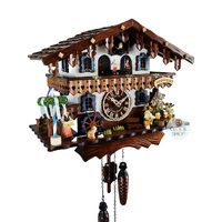 Bavarian Beer Garden Battery Chalet Cuckoo Clock 30cm By ENGSTLER image