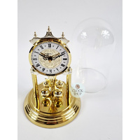 23cm Gold Anniversary Clock With Ornamental Dial By HALLER (Roman) image