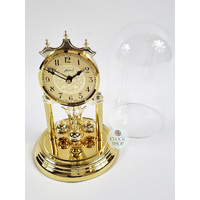 23cm Gold Anniversary Clock With Ornamental Dial By HALLER (Arabic) image