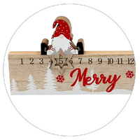 30cm Sliding Santa Advent Calendar image