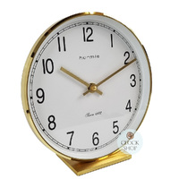 19cm Gold & White Battery Table Clock By HERMLE image