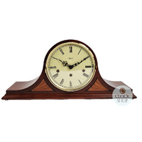22cm Walnut Mechanical Tambour Mantel Clock With Triple Chime By HERMLE image