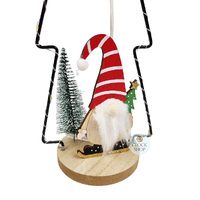 32cm LED Ornamental Christmas Tree With Gnome image
