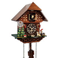 Dog & Water Trough Battery Chalet Cuckoo Clock 22cm By TRENKLE image