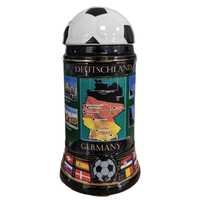 Soccer Beer Stein With Soccerball Lid 0.5L By KING image