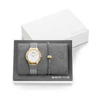 Gift Set- 31mm Classic Collection Gold & Silver Womens Watch With Bracelet By BERING image