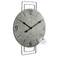 46cm Round Modern Wall Clock With Stone Look Dial By AMS image