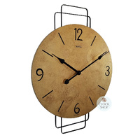 46cm Round Modern Wall Clock With Antique Brass Dial By AMS image