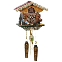 Heidi House LED Battery Chalet Cuckoo Clock 23cm By TRENKLE image