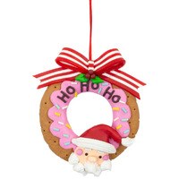 13cm Christmas Donut Hanging Decoration- Assorted Designs image