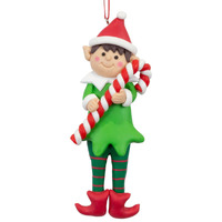 13cm Christmas Elves Hanging Decoration- Assorted Designs image