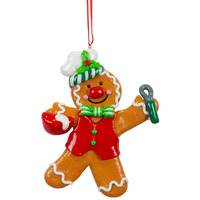 13cm Gingerbread Chef Hanging Decoration- Assorted Designs image