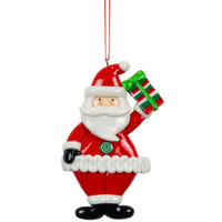 12cm Santa Hanging Decoration- Assorted Designs image