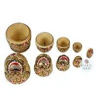 Woodburn Russian Dolls- Gold & Orange 18cm (Set Of 5) image