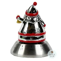 Christmas Santa Cooking Timer (White & Silver) image