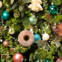 9cm Glass Donut Hanging Decoration- Assorted Designs image