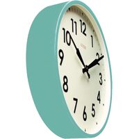 45cm Factory Collection Turquoise Outdoor Silent Wall Clock By CLOUDNOLA image