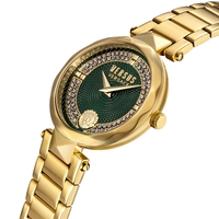 36mm Covent Garden Yellow Gold Womens Watch With Green Dial By VERSACE image