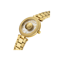 25mm Brick Lane Yellow Gold Womens Watch With Silver Dial By VERSACE image