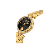 34mm V Versus Crystal Black & Gold Womens Watch By VERSACE image