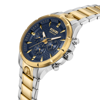 45mm Chrono Lion Silver & Gold Mens Watch With Blue Dial By VERSACE image