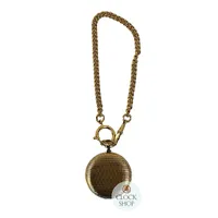 41mm Gold Unisex Pocket Watch With Weave Etch By CLASSIQUE (Arabic) image