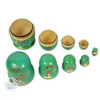 Ballerina Russian Dolls- Green 11cm (Set Of 5) (Pas De Deux) image