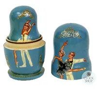 Ballerina Russian Dolls- Blue 11cm (Set Of 5) (Pas De Deux) image