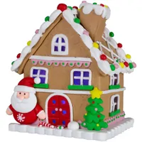 14cm Gingerbread LED Christmas House image