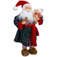 45cm Standing Mr. Santa Claus In Dressing Gown image