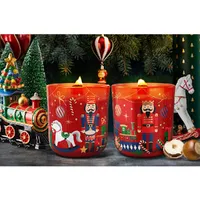 8.5cm Scented Nutcracker Christmas Candle- Magical Christmas Scents image