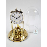 23cm Gold Anniversary Clock With White Dial By HALLER (Arabic) image