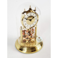 23cm Gold Anniversary Clock With Hand Painted Figurines By HALLER image