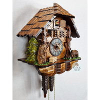 Bears 1 Day Mechanical Chalet Cuckoo Clock 25cm By ENGSTLER image