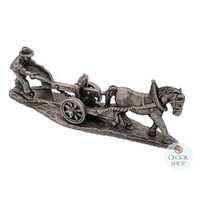 Pewter Farmer & Horse image