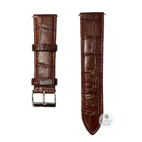 22mm Brown Croco Leather Band By CLASSIQUE image