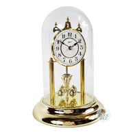 30cm Gold Anniversary Clock With White Embossed Dial By HALLER image