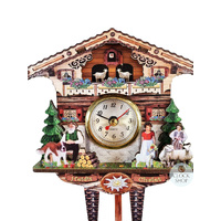 Heidi House Chalet Mini Wall Clock 21cm image