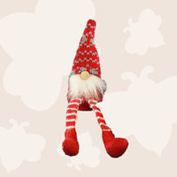 17cm Red & Grey Gnome Shelf Sitter- Assorted Colours image