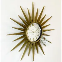 43cm Stella Gold Starburst Wall Clock By ACCTIM image