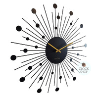 50cm Brielle Black Starburst Wall Clock By ACCTIM image
