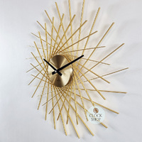 49cm Lohne Gold Spoke Wall Clock By ACCTIM image
