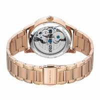 36mm Crystal & Rose Gold Automatic Womens Watch With Skeleton Dial By KENNETH COLE image