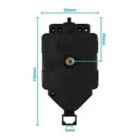 Euroshaft Pendulum Step Clock Movement (27mm Shaft) image