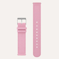 36mm Nightingale Silver Nurses Watch With Rose Pink Dial + Pink Band By Coluri image