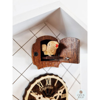 White Bird House Battery Chalet Cuckoo Clock 17cm By ENGSTLER image